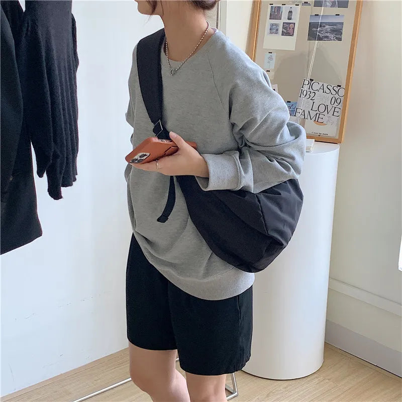 New Fashion Summer Large Capacity Casual Women Shoulder Bag Korean Style Hobos Bag Youth Crossbody Shoulder Bag