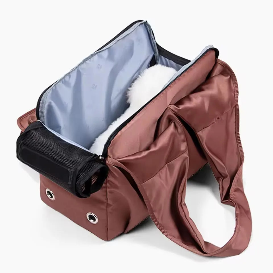 Breathable Pet Carrier Bag – Cat & Dog Travel Shoulder Bag