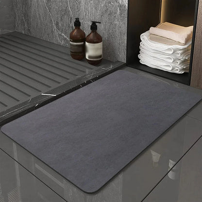 Diatomite Bath Mat – Non-Slip Super Absorbent Quick-Dry Shower & Kitchen Rug | 40x60cm