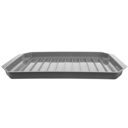 Microwave-Safe Warming Tray & Roasting Pan – Bacon & Bakeware Cooking Tray