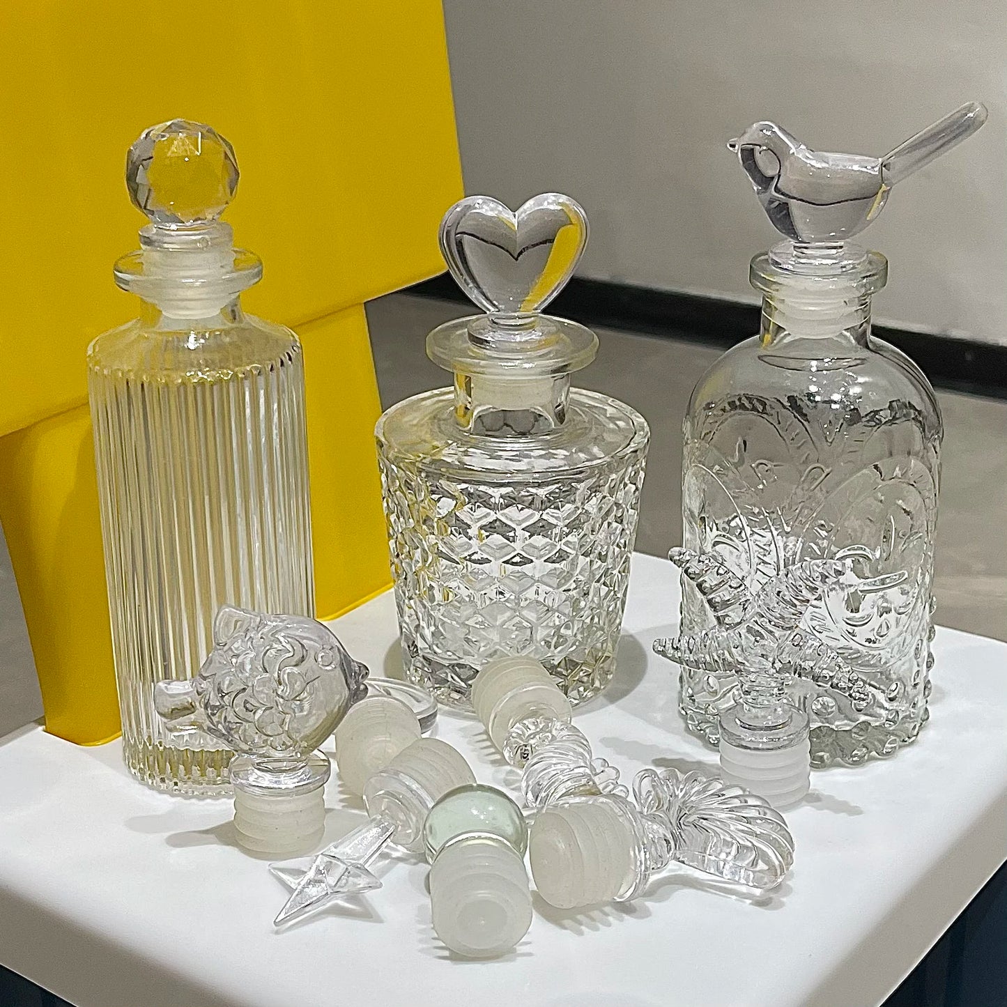 Glass Caps for Reed Diffuser Bottle – 5pcs Decorative Replacement Tops
