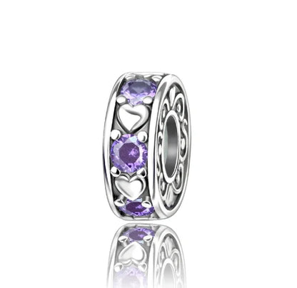 925 Sterling Silver Colorful Butterfly & Cherry Flower Clip Charm Bead – DIY Jewelry