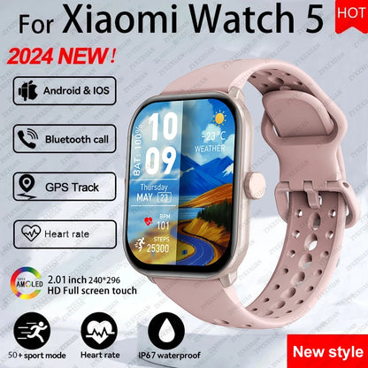 Xiaomi Watch 5 Global Version – HD AMOLED, Heart Rate, GPS, Bluetooth Call, Waterproof Smartwatch