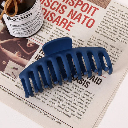 Large Geometric Hair Claw Clip Set – Cross Matte French Hairgrip for Women (1/2/4/6Pcs)