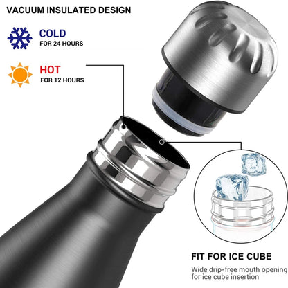 304 Stainless Steel Double-Wall Vacuum Flask – Sport Hot & Cold Thermal Bottle