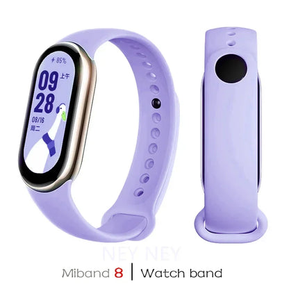 Silicone Sport Watchband for Xiaomi Mi Band 8 & 9 NFC – Waterproof Replacement Strap