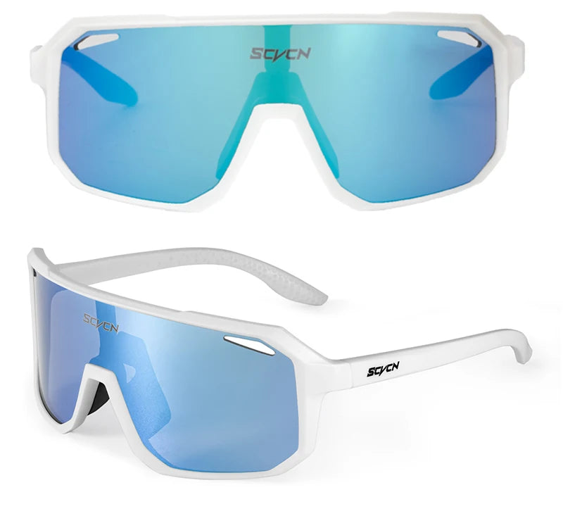 SCVCN Cycling Glasses Bike Mountain Bicycle Hiking Camping Golf UV400 Sunglasses Sport Protection Glasses for Men Women Baseball