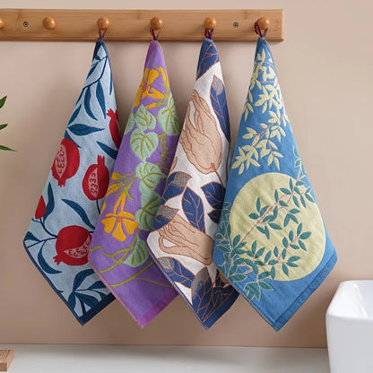 Cotton Kitchen Towel 34x40cm – 4-Layer Gauze, Quick-Dry Decorative Tea Towel