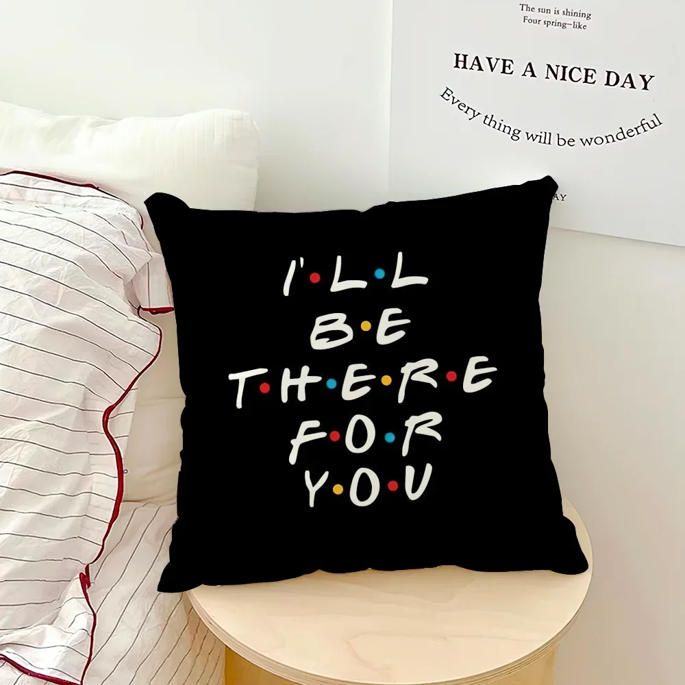 Classic Friends TV Show Cushion Cover – Sofa & Bedroom Headboard Backrest Square Pillowcase