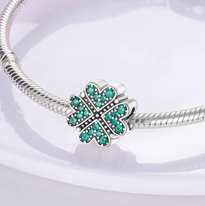 925 Sterling Silver Love Heart Family Charm Bead – DIY Jewelry Gift for Women