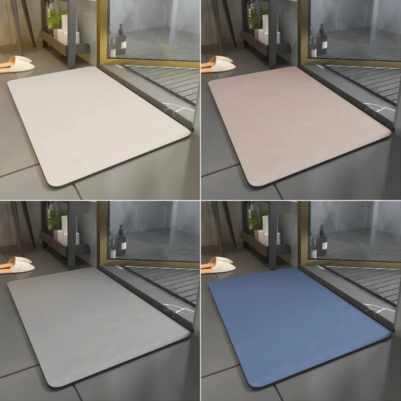 Diatom Bath Mat – Non-Slip Super Absorbent Quick-Dry Bathroom Rug | Nordic Minimalist Design 30x40cm