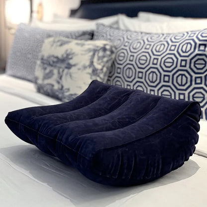 Inflatable Backrest Cushion 45x36cm – Portable Neck & Lumbar Support for Bed, Sofa, Car & Travel