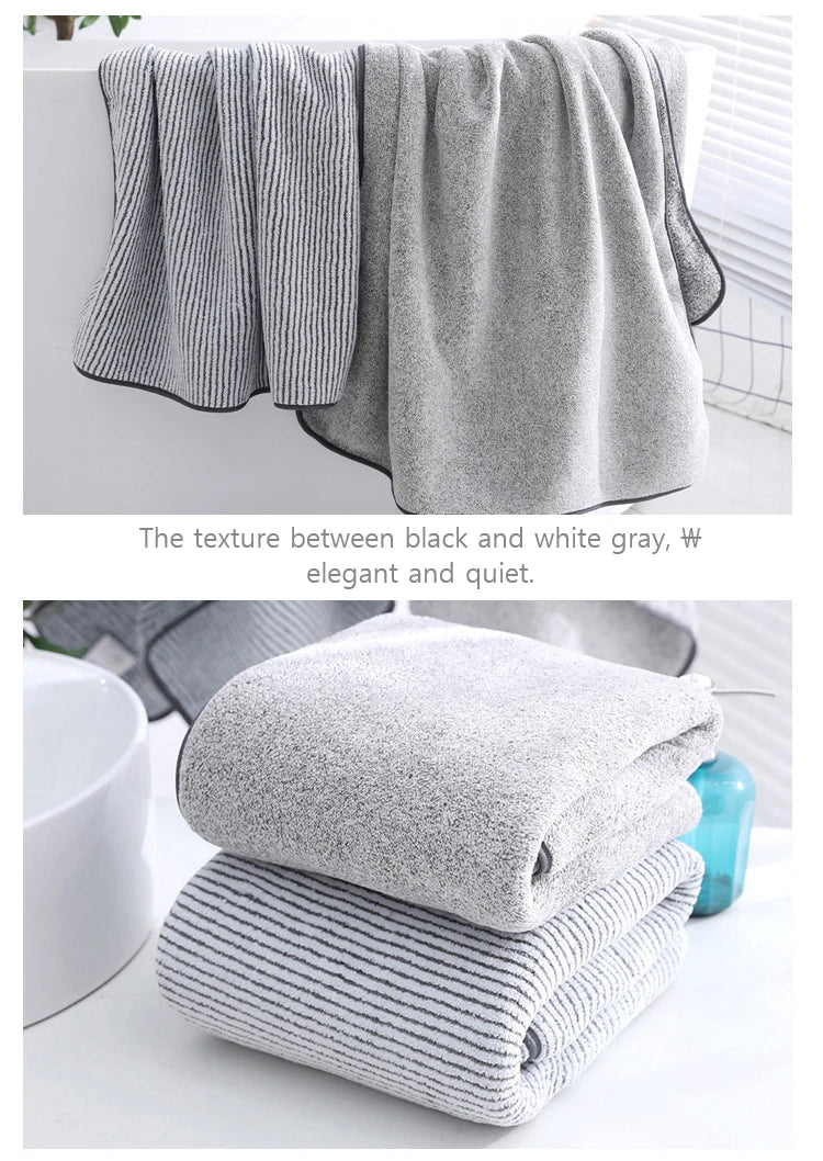 1PCS Thickened Bath Towels for The Body Microfiber Towel for Gym Sports Shower Robe for Spa Beath Home - BeeTrendyShop.COM