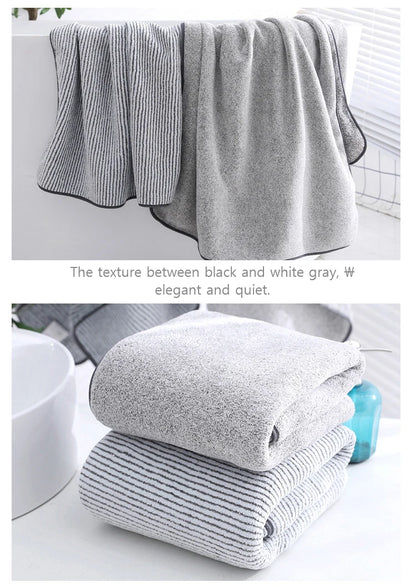 1PCS Thickened Bath Towels for The Body Microfiber Towel for Gym Sports Shower Robe for Spa Beath Home - BeeTrendyShop.COM