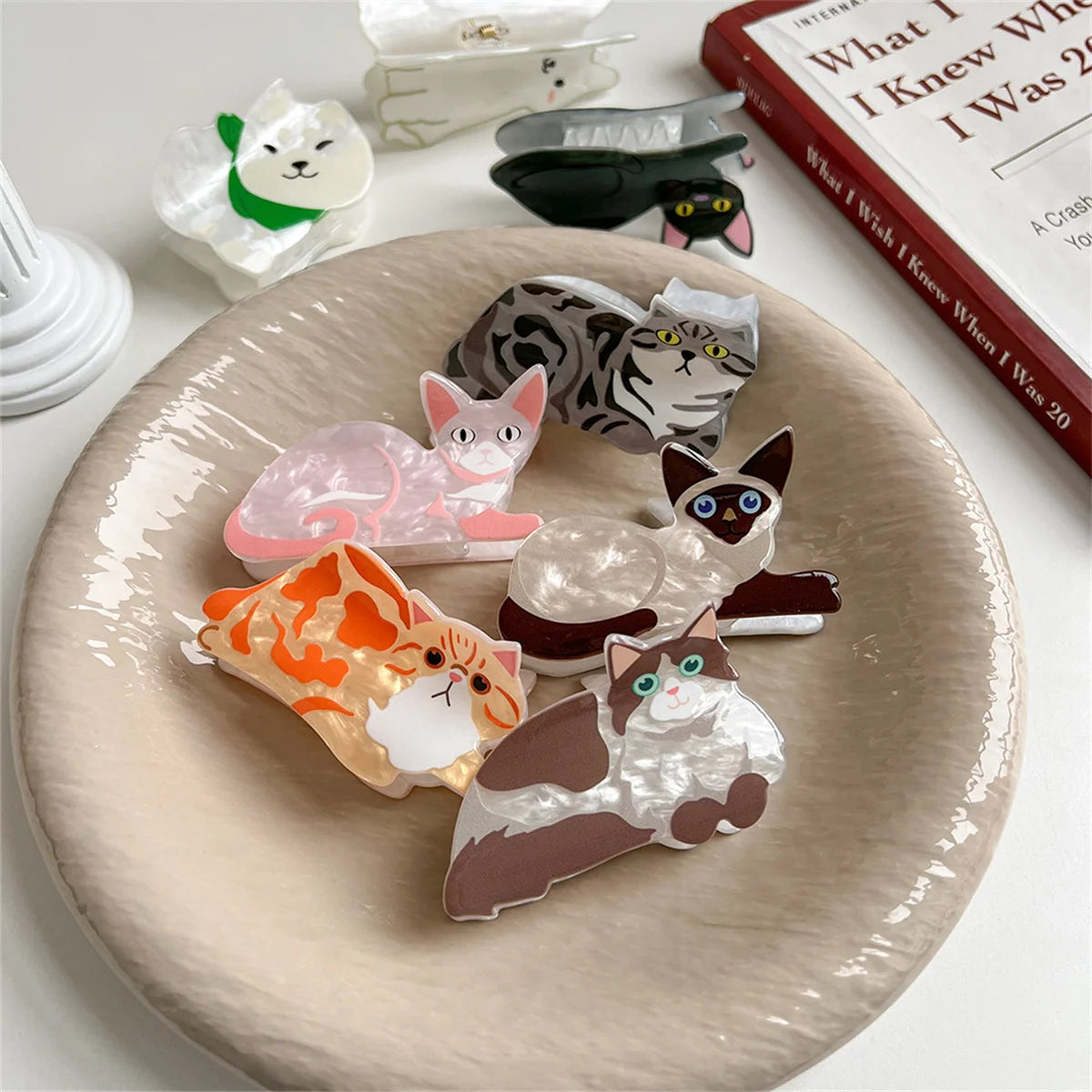 Cartoon Cat Hair Claw Clip – Cute Kids Hairpin for Girls (Party & School Gift)
