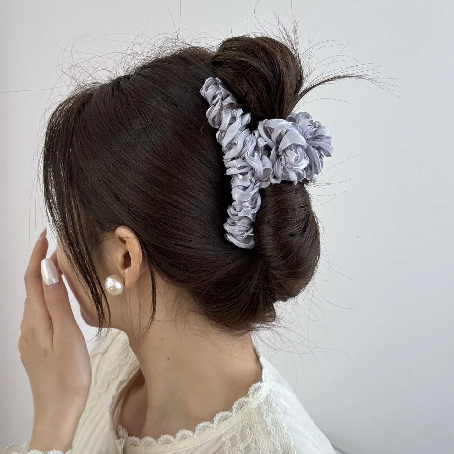 Large Vintage Hair Claw Clip – Elegant Fascinator for Women & Girls