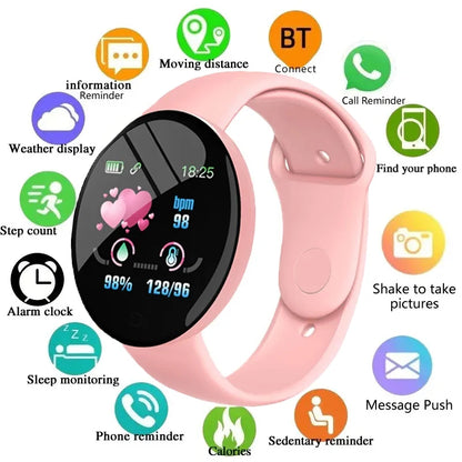 D18 Multifunctional Smartwatch – Bluetooth, Music Control, Fitness Bracelet, Sleep Monitor for Men & Women