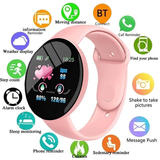 D18 Multifunctional Smart Watch Men & Women Bluetooth Connected Phone Music Fitness Sports Bracelet Sleep Monitor watch