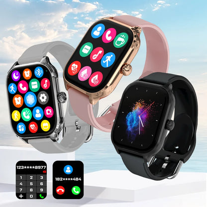 LAXASFIT H9 & H6 Smartwatch – Dial to Answer Calls, Heart Rate, Blood Oxygen, Bluetooth