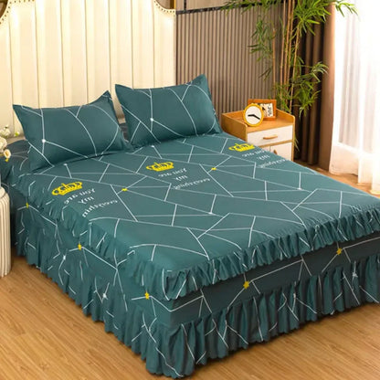 Fashion Modern Washed Flat Bed Sheet – Skin-Friendly Comfortable Bedding Mattress Cover for Students