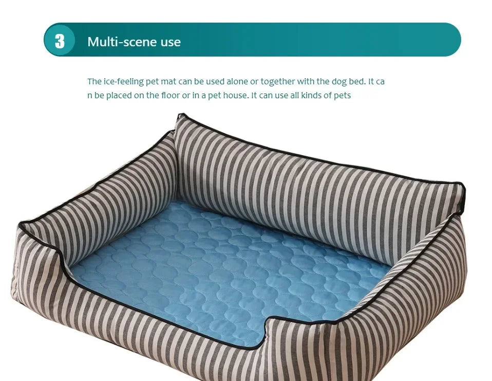 Summer Cooling Mat for Dogs & Cats - Extra Large Pet Cooling Pad