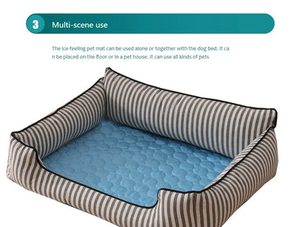 Summer Cooling Mat for Dogs & Cats - Extra Large Pet Cooling Pad - BeeTrendyShop.COM