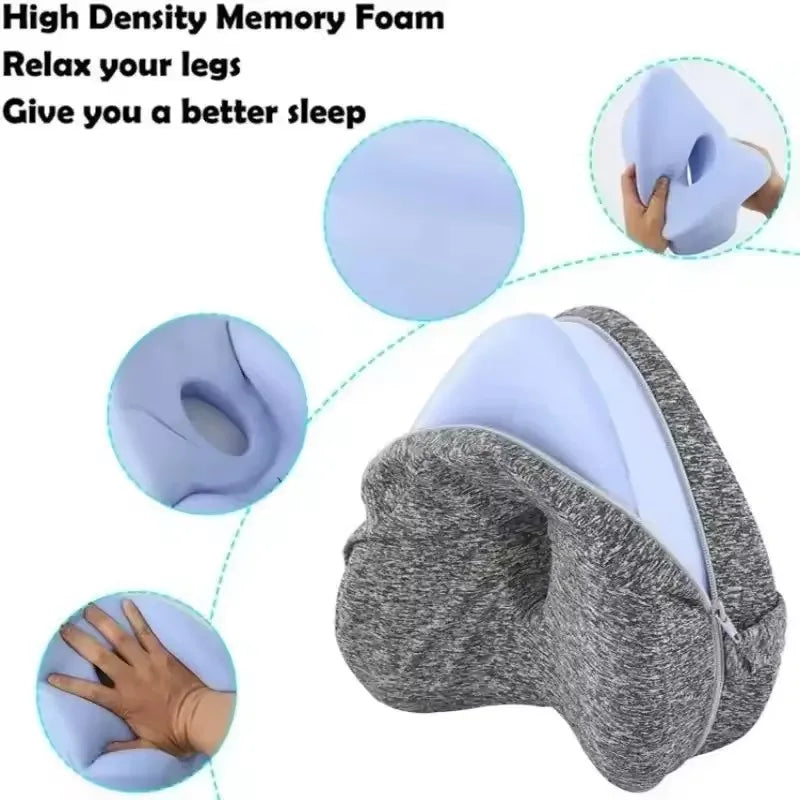 Orthopedic Hip Alignment Knee Pillow – Relieves Back, Hip & Sciatica Pain | Side Sleeper Cushion for Bed & Sofa