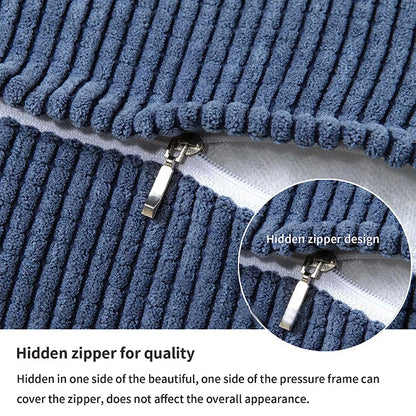 Corduroy Triangle Backrest Pillow 40x36x20cm – Wedge Reading & Support Cushion with Side Pocket for Bed, Sofa & Office