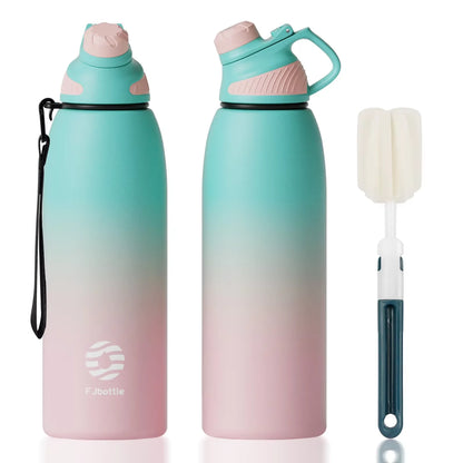 FJbottle 1000ML Stainless Steel Outdoor Tumbler – Vacuum Flask for Cold Sports