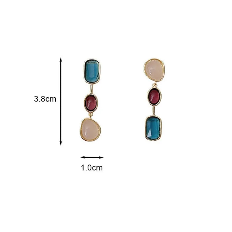 Geometric Dangle Earrings Korean Jewelry High Quality Wholesale