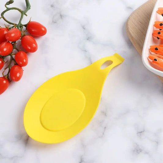 Silicone Spoon Holder Rest Pad Kitchen Utensils Spatula Eggbeater Heat Resistant Placemat Tray Insulation Mats Kitchen Tools