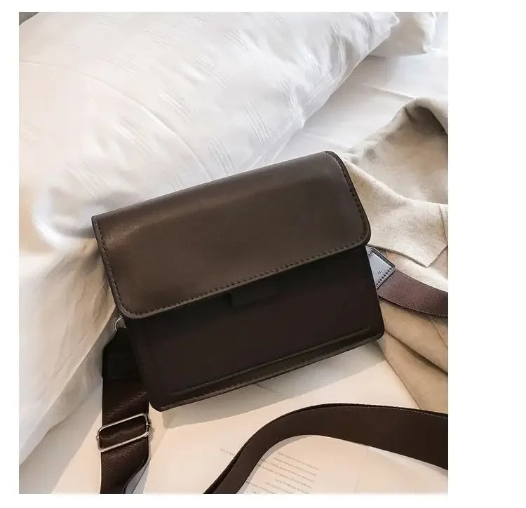 Crossbody Bag PU Leather Fashion Bags for Women Travel Handle Handbag Fashion Shoulder Messenger Bag Ladies Small Flap Bag