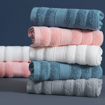 Kids Cotton Face Towel Set – Soft, Absorbent Square Hand Towels 35x35cm