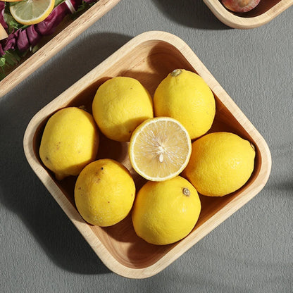 Japanese Square Oak Wood Bowl – High-Grade Fruit, Salad & Dessert Snack Bowl