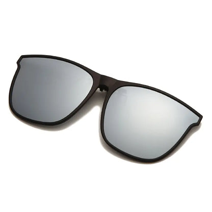 Photochromic Clip-On Sunglasses – Polarized Anti-Glare Night Vision Driver Glasses