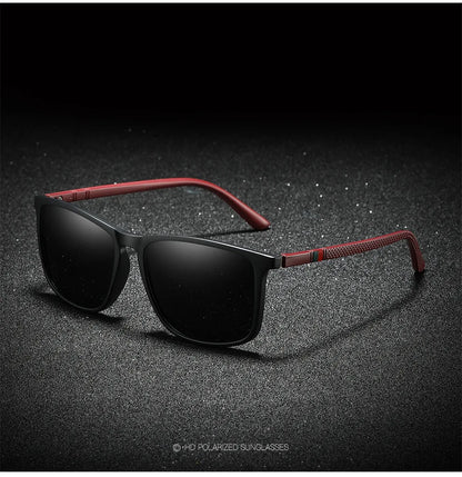 Men's Polarized Sports Sunglasses – UV400 Mirror Square Fishing Eyewear