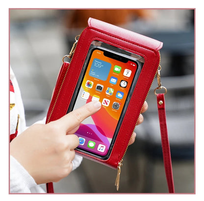 Crazy Bag Fashion Touch Screen Lock Cell Phone Bag Women's Mobile Phone Card Holder Crossbody Shoulder Bag - BeeTrendyShop.COM