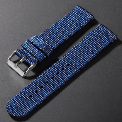 Nylon Canvas Watch Band Woven Soft Belt Universal Bracelet for Men Women Sport Military Universal  Wristband 18mm 20mm 22mm 24mm - BeeTrendyShop.COM