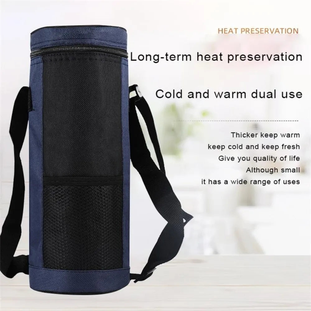Portable Thermal Cooler Bag – Insulated Wine & Beverage Bottle Bag for Camping & Picnic