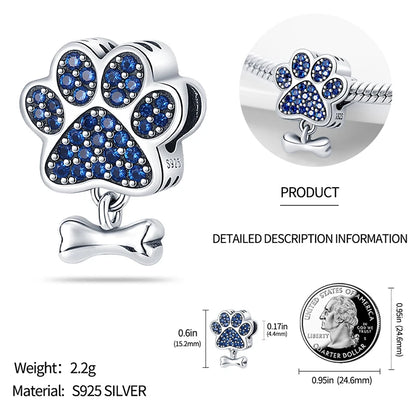 925 Sterling Silver Cat & Dog Charm Bead – DIY Jewelry for Women