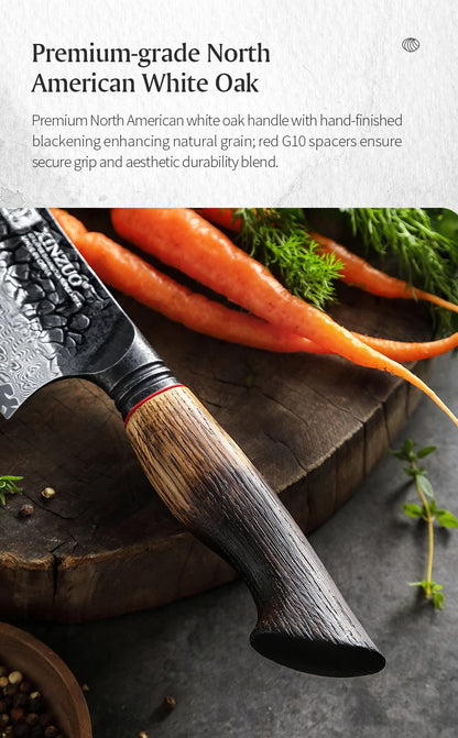 XINZUO 8.6-Inch Damascus Chef Knife – 67-Layer Hand Forged, 60 HRC, Gift Box