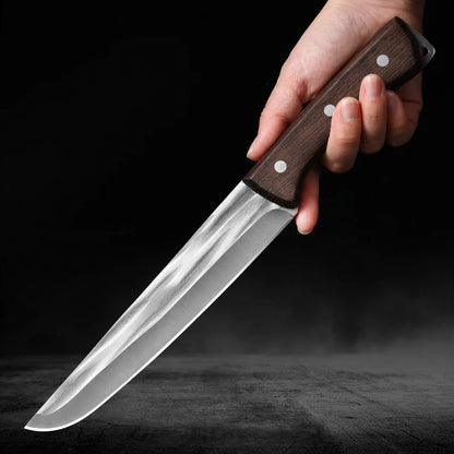 Forged Kitchen Boning & Fillet Knife – Chef Slicing Knife for Fishing & Grilling