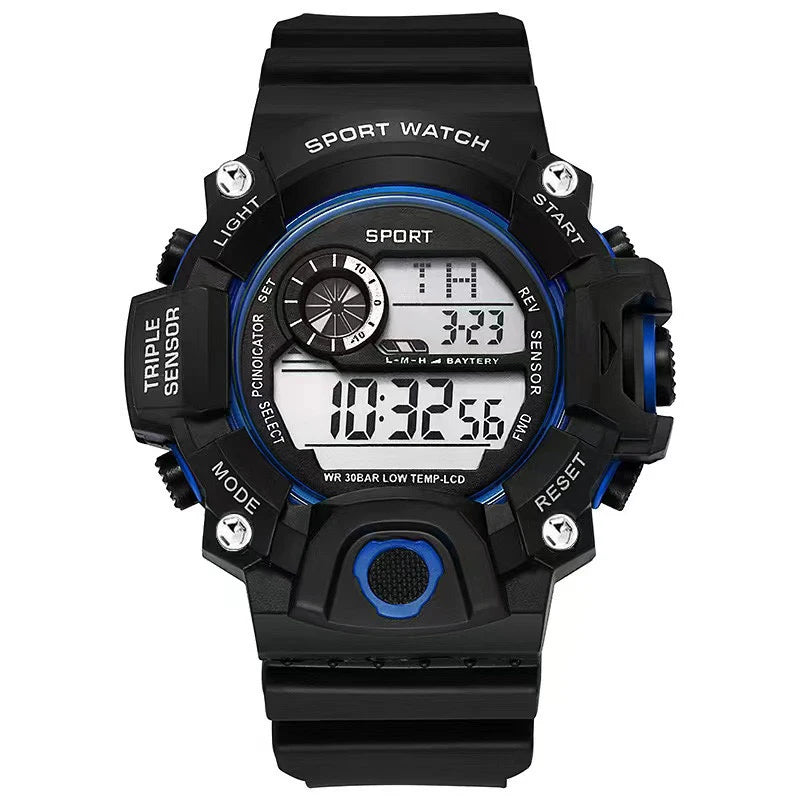 Men's watch digital sports electronic watch multi-function luminous alarm clock men's sports watch clock electronic watch gift