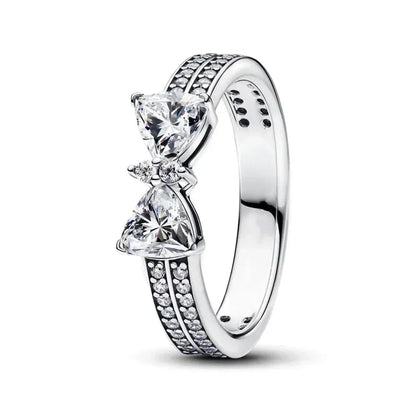 925 Sterling Silver DIY Ring – 28 Designs | Heart, Bow, Sun, Moon, Star, Flower & Crown