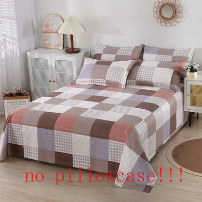 Floral Modern Princess Cotton Bed Sheet – Skin-Friendly Breathable Bedding for King & Queen Size