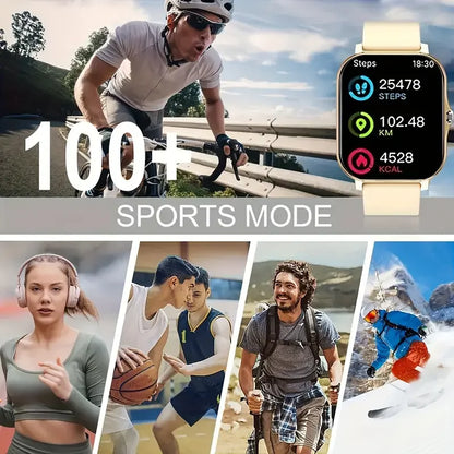 KESHUYOU Smartwatch – Bluetooth Call, Blood Oxygen & Blood Pressure Monitor, Holiday Gift