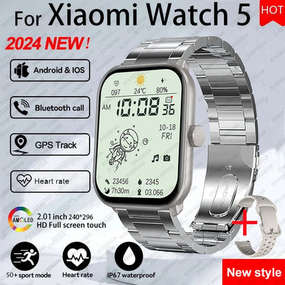Xiaomi Watch 5 Global Version – HD AMOLED, Heart Rate, GPS, Bluetooth Call, Waterproof Smartwatch