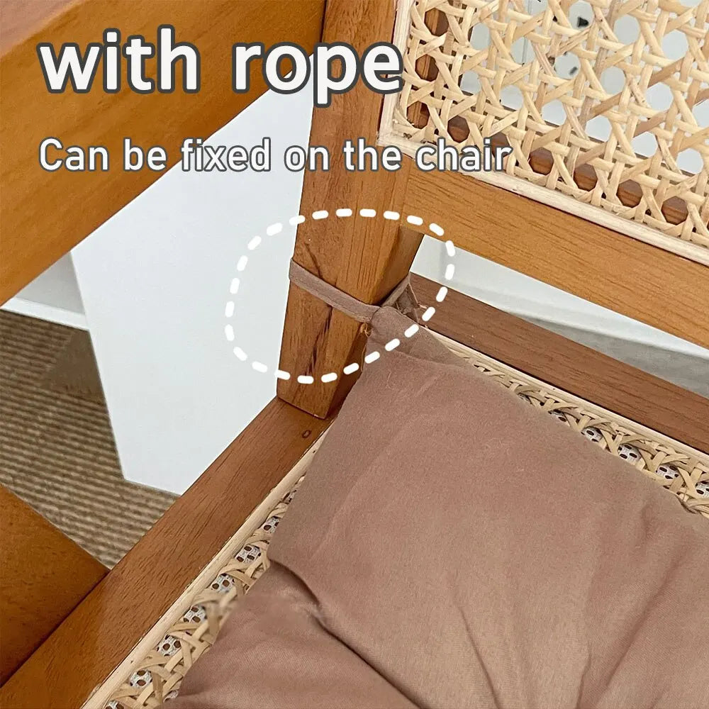 Linen Cushion Pearl Cotton Square Stool Backrest Pillow Home Office Computer Chair Protective Mat Seat Pad Buttocks Chair Mat - BeeTrendyShop.COM
