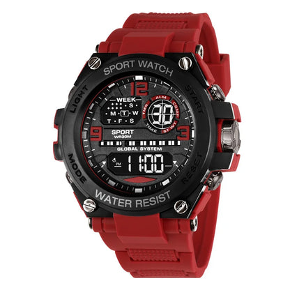 Top Luxury Electronic Watch for Man Outdoor Sport Watch Stopwatch Waterproof Calendar Digital Clock 24355 - BeeTrendyShop.COM