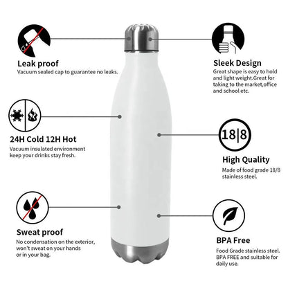 304 Stainless Steel Double-Wall Vacuum Flask – Sport Hot & Cold Thermal Bottle